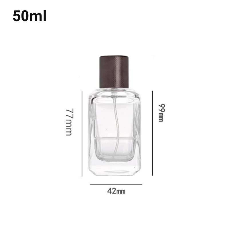 50ml Square Glass Perfume Bottle